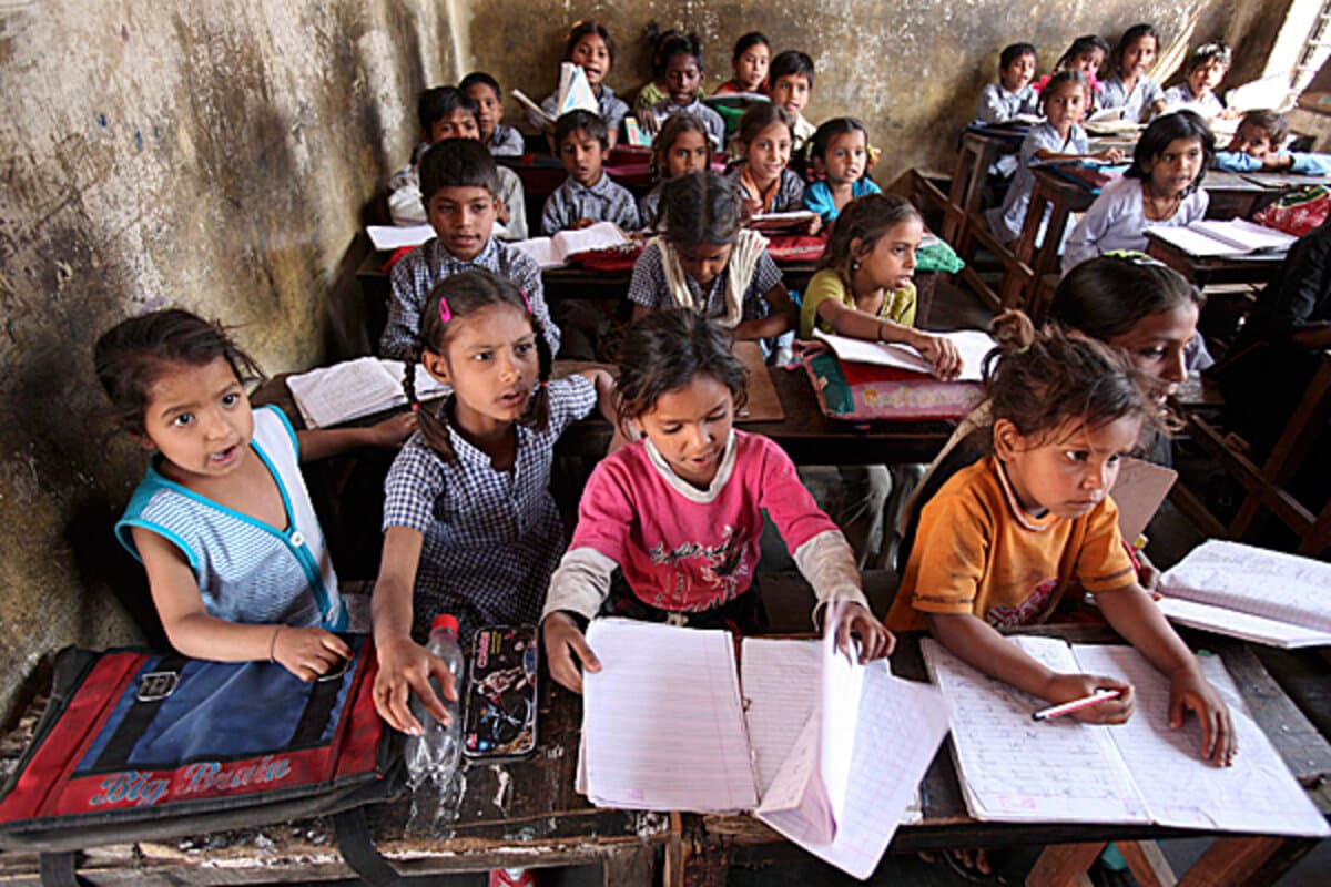 Students seated together in a classroom